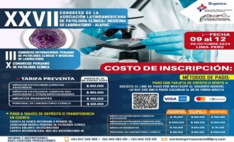 XXVII Congreso ALAPAC | III Congreso Internacional Peruano | X Congreso Peruano de Patología Clínica - Octubre 2024